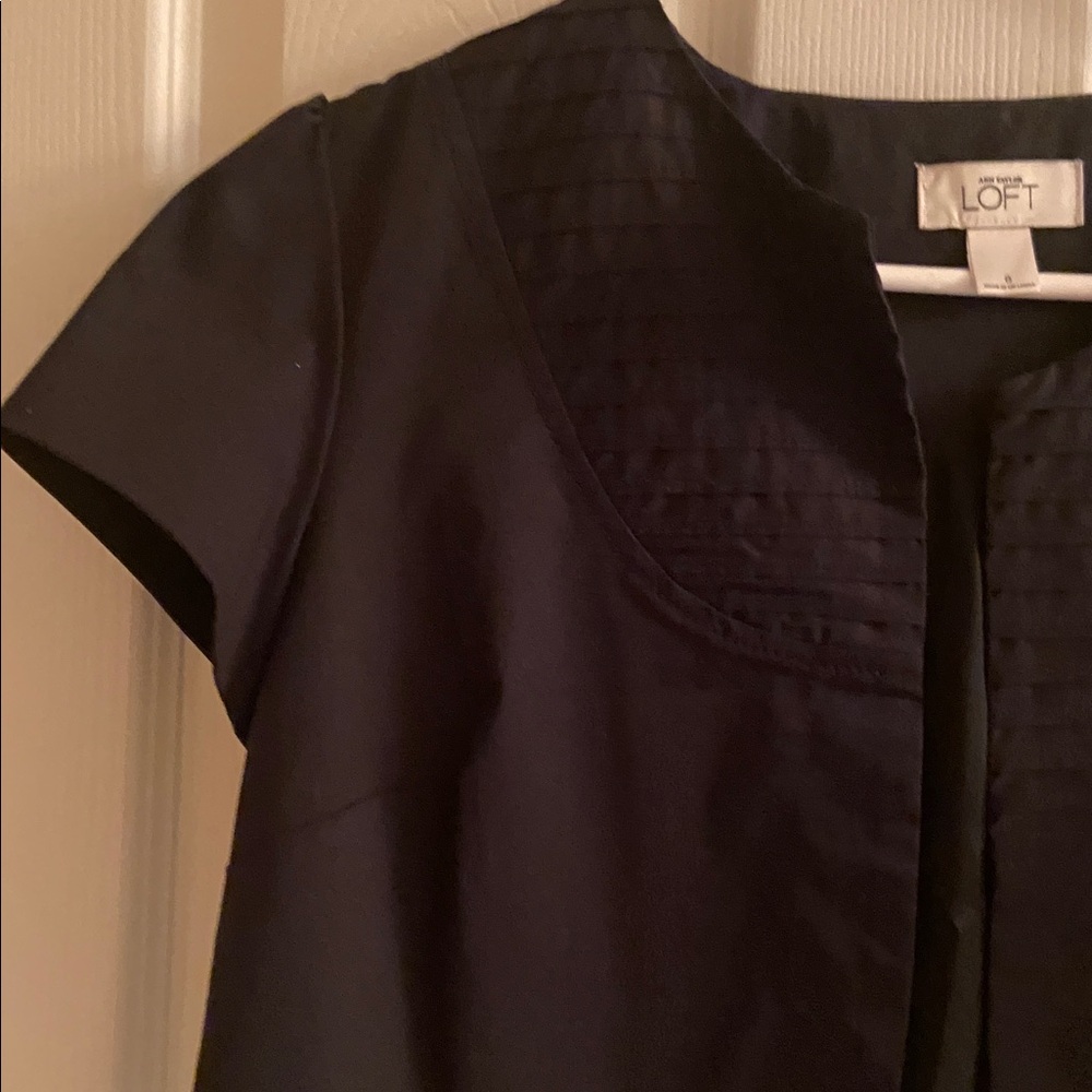 LOFT Elegant Black Cropped Jacket - Picture 4 of 11